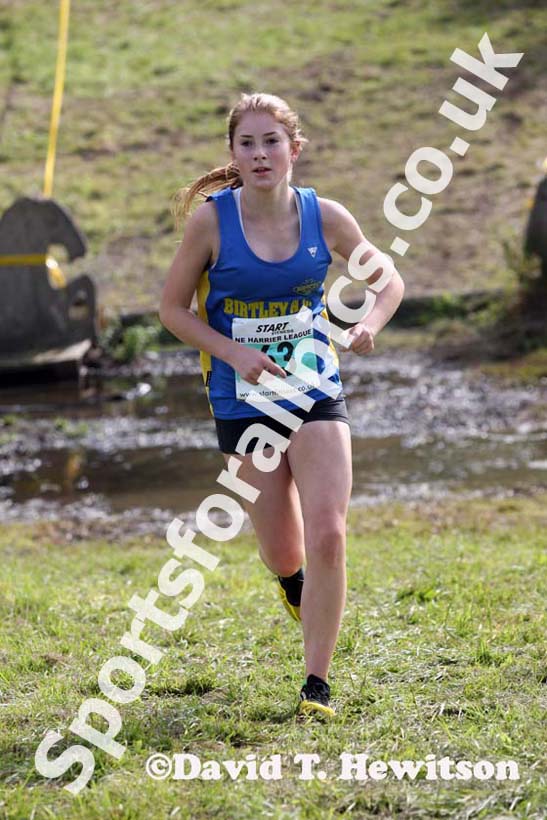 Under-17 women Anna Fawcett, Sherman Cup, Hedley Farm, Tanfield, County Durham.